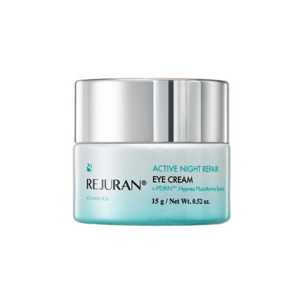 REJURAN ADVANCED Active Night Repair Eye Cream 15ml – DOT™ c-PDRN, Dual Peptides & Vitamin C | Firming, Smoothing & Brightening Under-Eye Treatment _ Made in KOREA